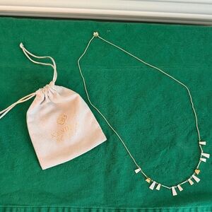 Kendra Scott Silver Necklace with Gold Accents